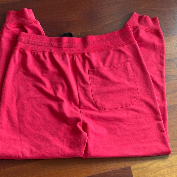 Carbon Red Cotton Blend Kids Sweatpants - Picture 3 of 7